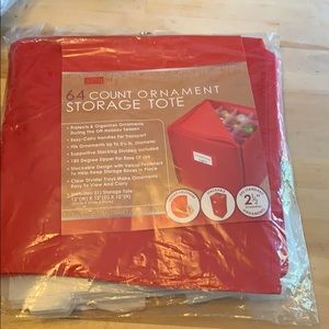 64 ornament storage tote. New. Never used.